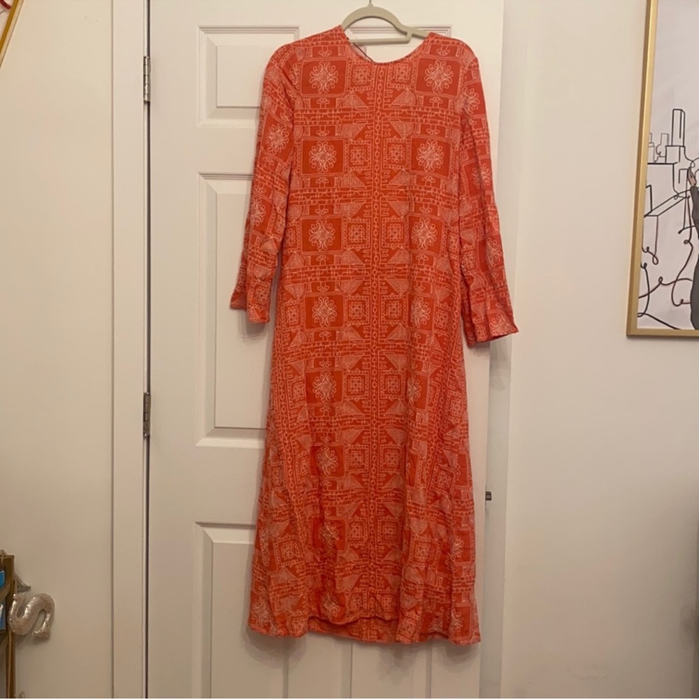 Zara printed maxi dress
